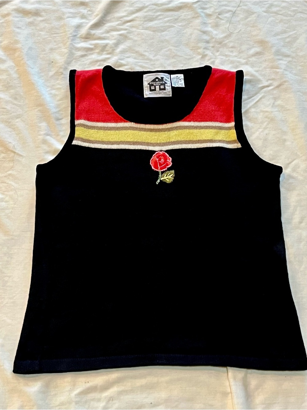 Storybook Knits Desert Rose Tank Sweater Vest Medium Retro Vintage 90’s Grunge